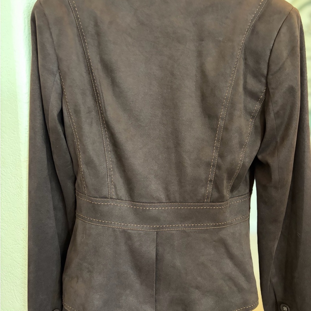 Next Chocolate Brown Suede Two-Piece Skirt Set - Picture 5 of 16